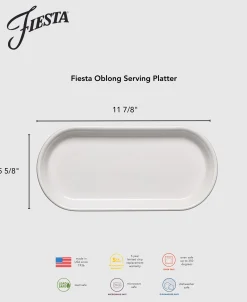 11 7/8 Inch Oblong Serving Platter Foundry|Fiesta Factory Direct Hot