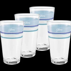 16 oz. Fiesta® Edgeline Coastal Blue Cooler Glass - Set of 4|Fiesta Factory Direct Online