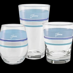 16 oz. Fiesta® Edgeline Coastal Blue Cooler Glass - Set of 4|Fiesta Factory Direct Online