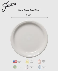 Bistro Coupe 7 1/4 Inch Salad Plate|Fiesta Factory Direct
