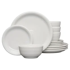 Bistro Coupe 12-Piece Dinnerware Set, Service for 4|Fiesta Factory Direct Hot