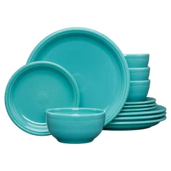 Bistro Coupe 12-Piece Dinnerware Set, Service for 4|Fiesta Factory Direct Hot
