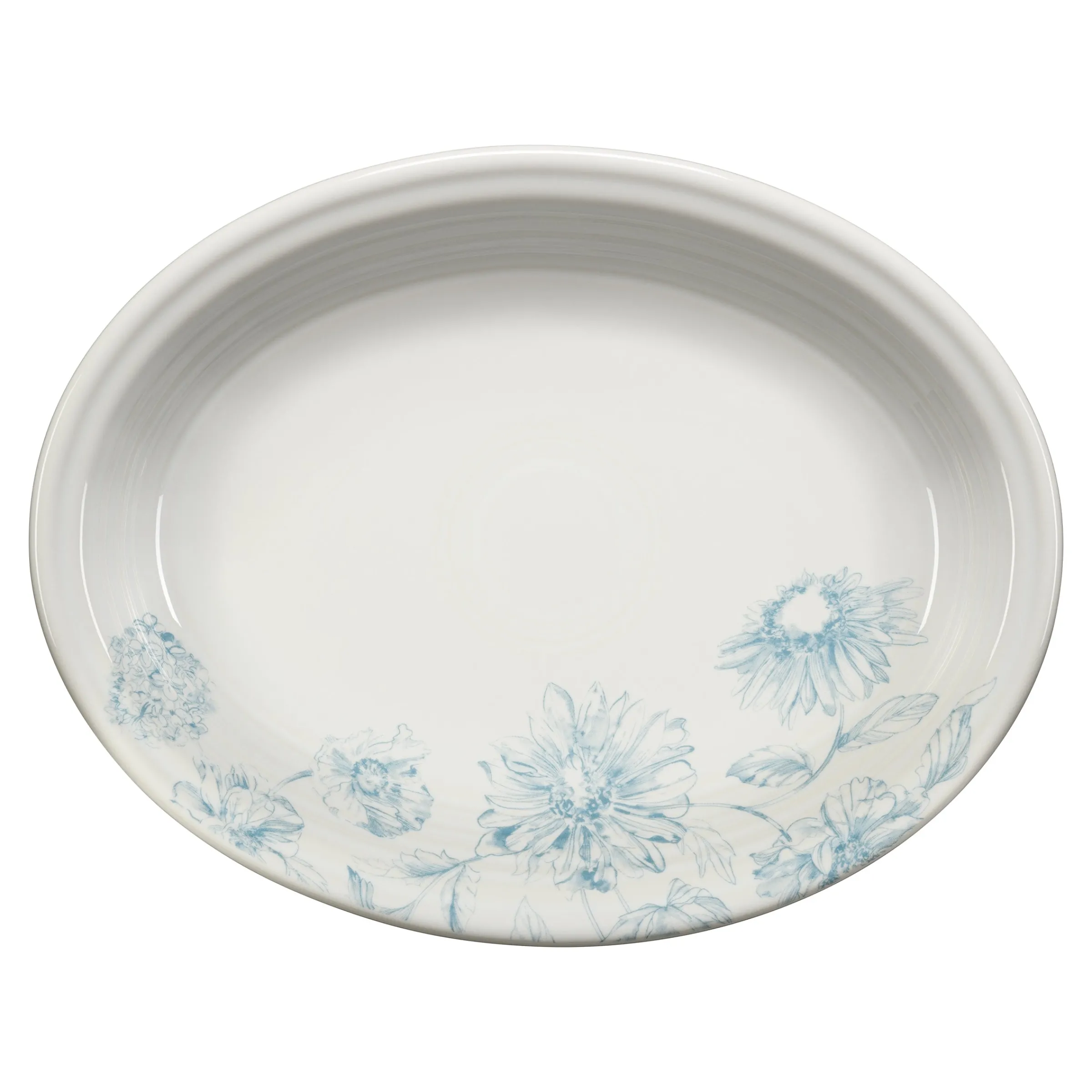 Botanical Floral 11 5/8 Inch Medium Oval Serving Platter|Fiesta Factory Direct Sale