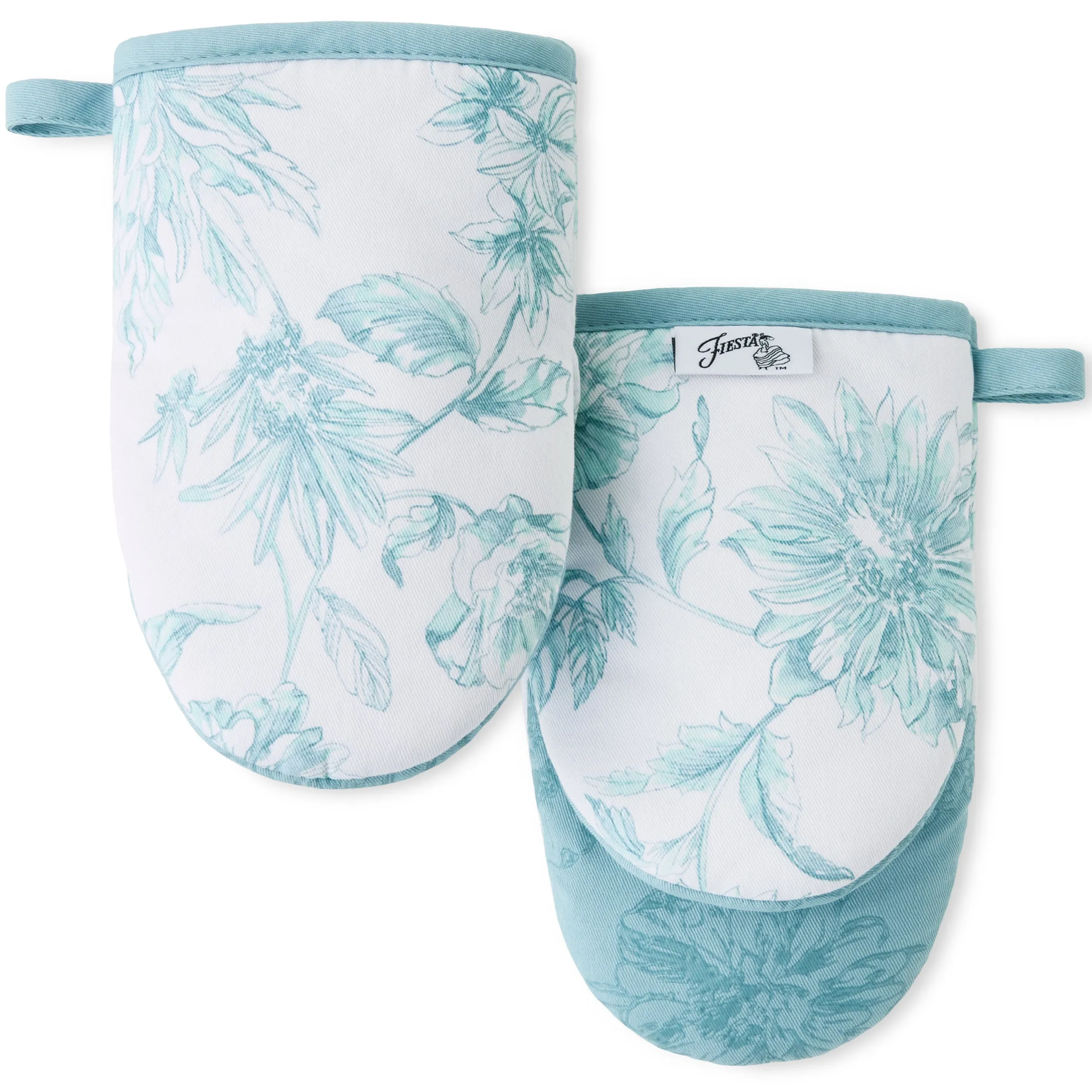 Botanical Floral 4-Pack Oven Mitt Set|Fiesta Factory Direct Hot