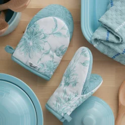 Botanical Floral 4-Pack Oven Mitt Set|Fiesta Factory Direct Hot