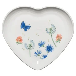 Breezy Floral 9 Inch Heart Shaped Plate|Fiesta Factory Direct Discount