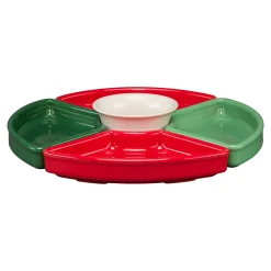 Christmas Mixed Color 5-Piece Color Entertaining Set 8 1/5 Inch|Fiesta Factory Direct