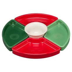 Christmas Mixed Color 5-Piece Color Entertaining Set 8 1/5 Inch|Fiesta Factory Direct