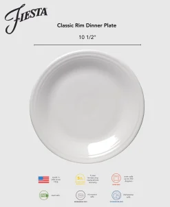 Classic Rim 10 1/2 Inch Dinner Plate|Fiesta Factory Direct Best