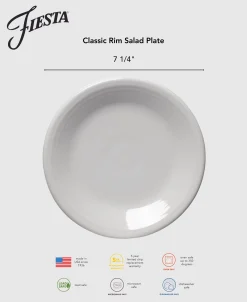Classic Rim 7 1/4 Inch Salad Plate Foundry|Fiesta Factory Direct Discount