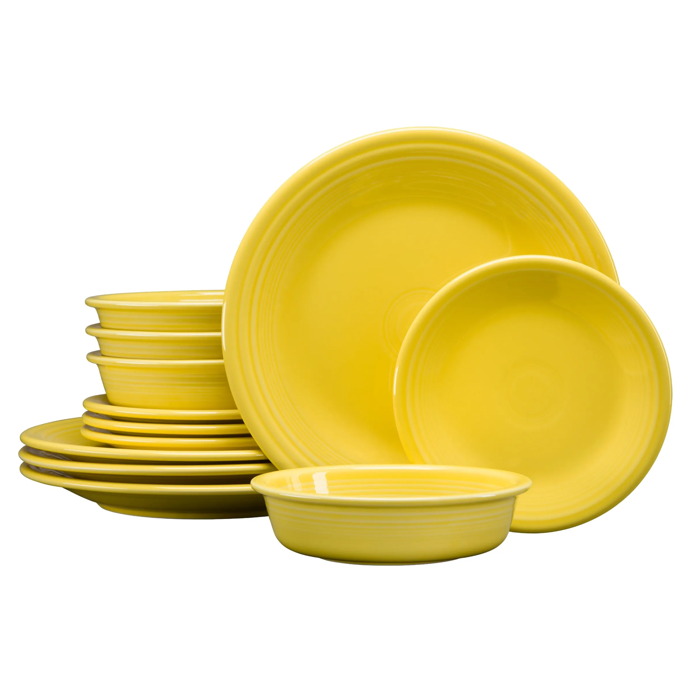 Classic Rim 12-Piece Dinnerware Set, Service for 4|Fiesta Factory Direct Best