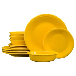 Classic Rim 12-Piece Dinnerware Set, Service for 4|Fiesta Factory Direct Best