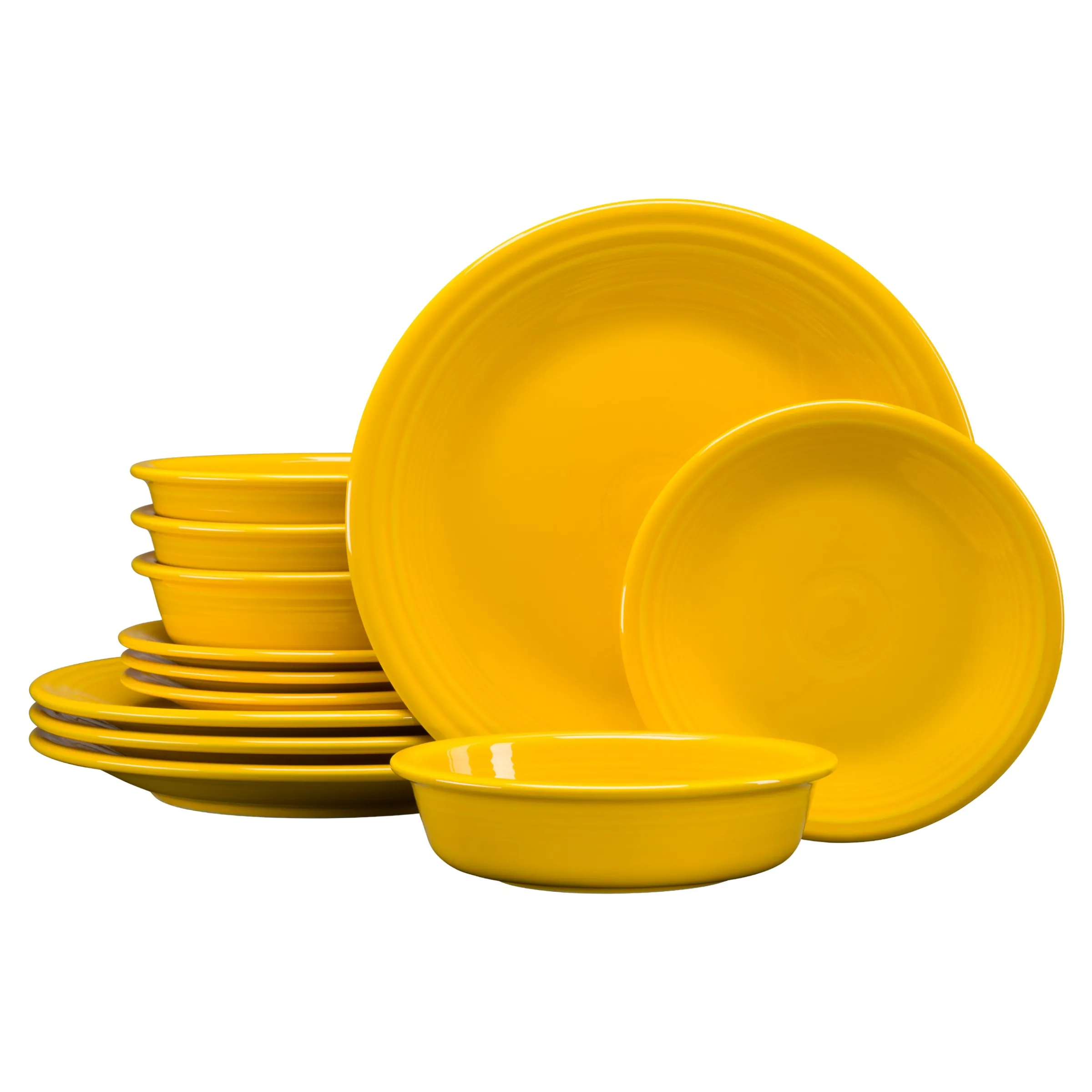 Classic Rim 12-Piece Dinnerware Set, Service for 4|Fiesta Factory Direct Best