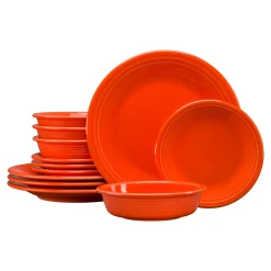 Classic Rim 12-Piece Dinnerware Set, Service for 4|Fiesta Factory Direct Best