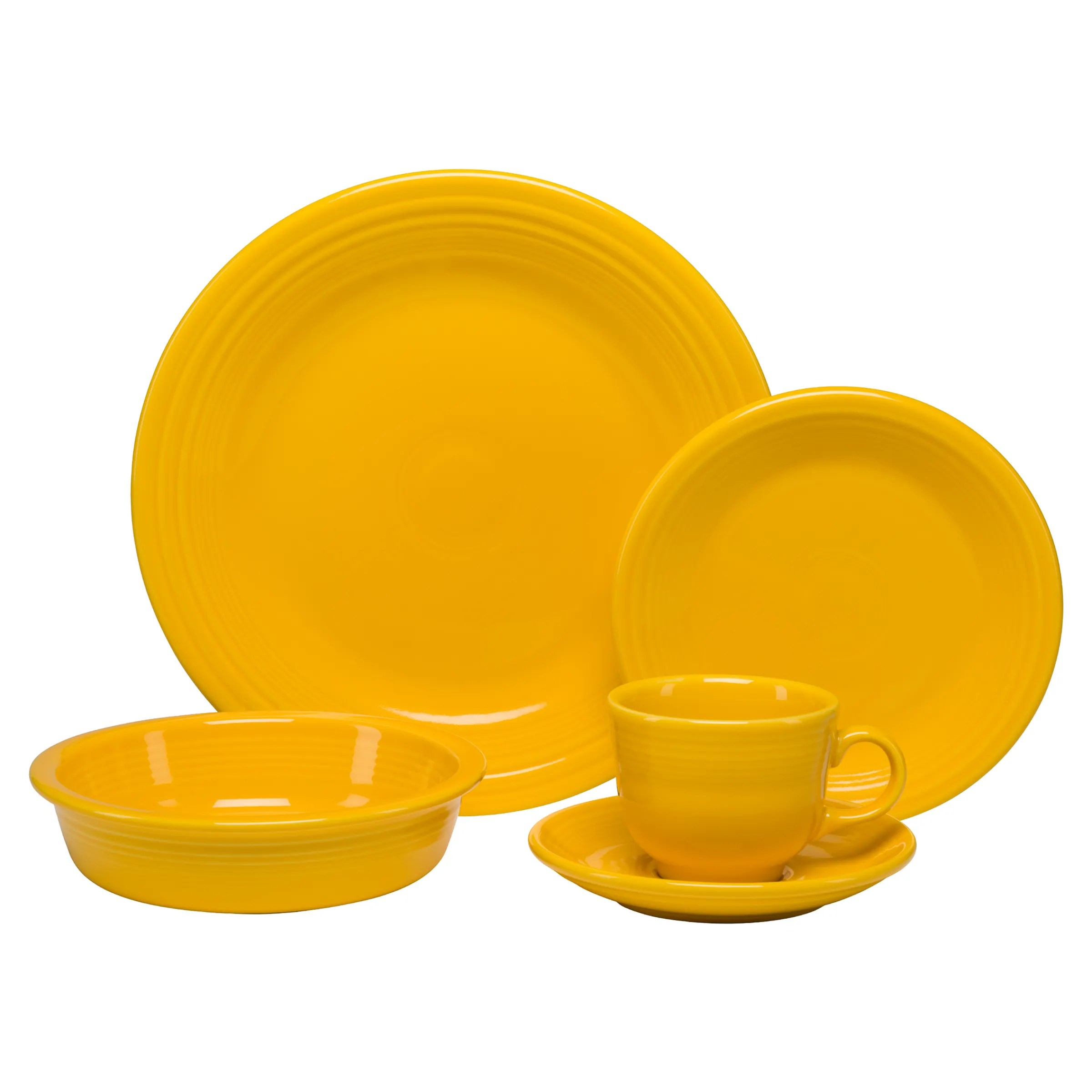 Classic Rim 5-Piece Place Setting, Service for 1|Fiesta Factory Direct New