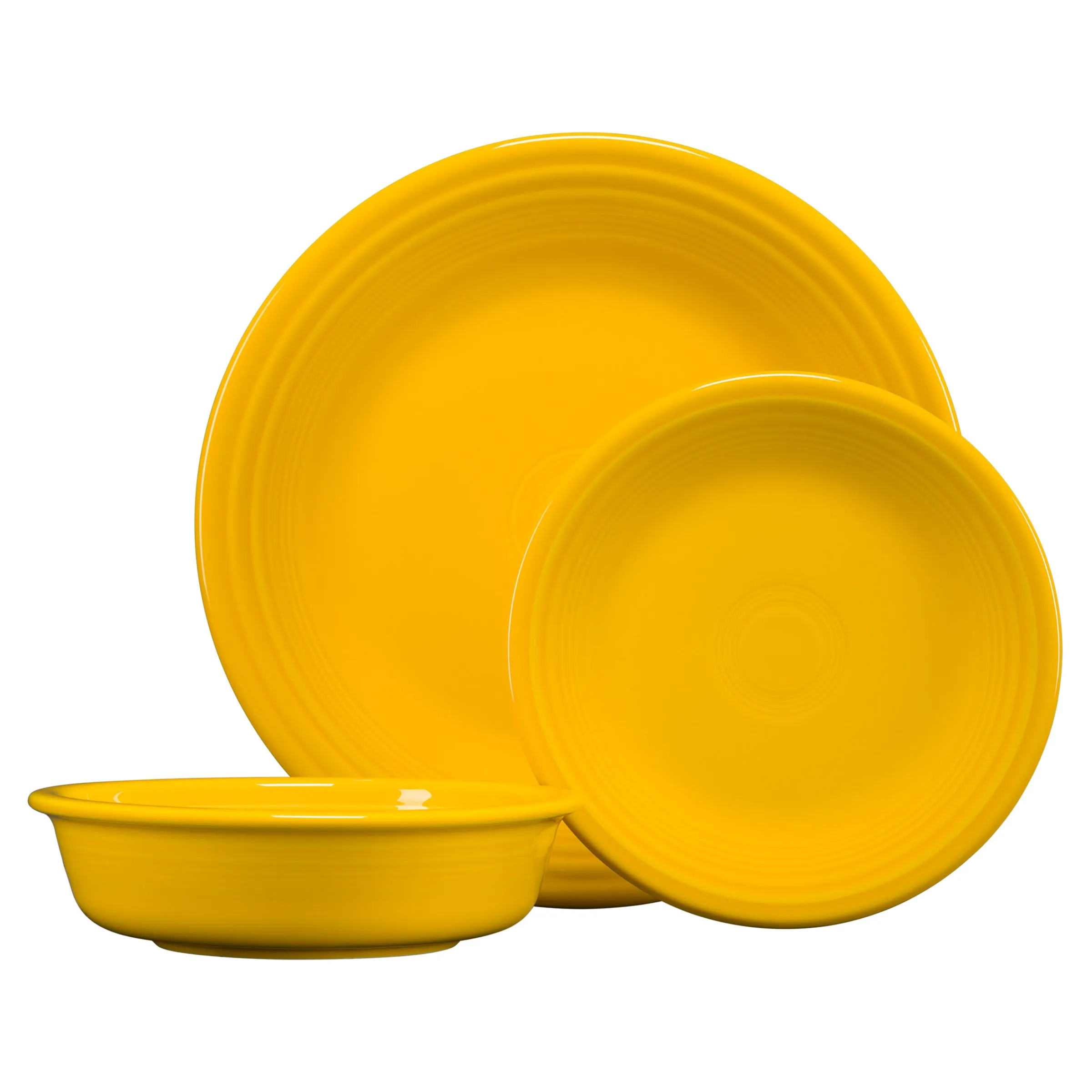 Classic Rim 3-Piece Place Setting, Service for 1|Fiesta Factory Direct Discount