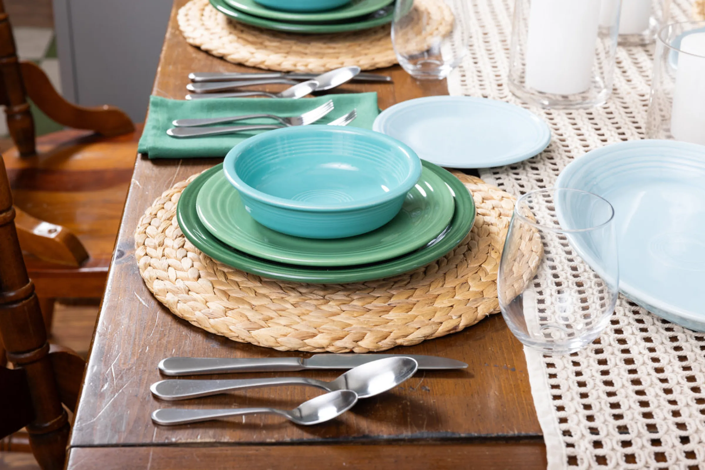 Classic Rim 3-Piece Place Setting, Service for 1|Fiesta Factory Direct Discount
