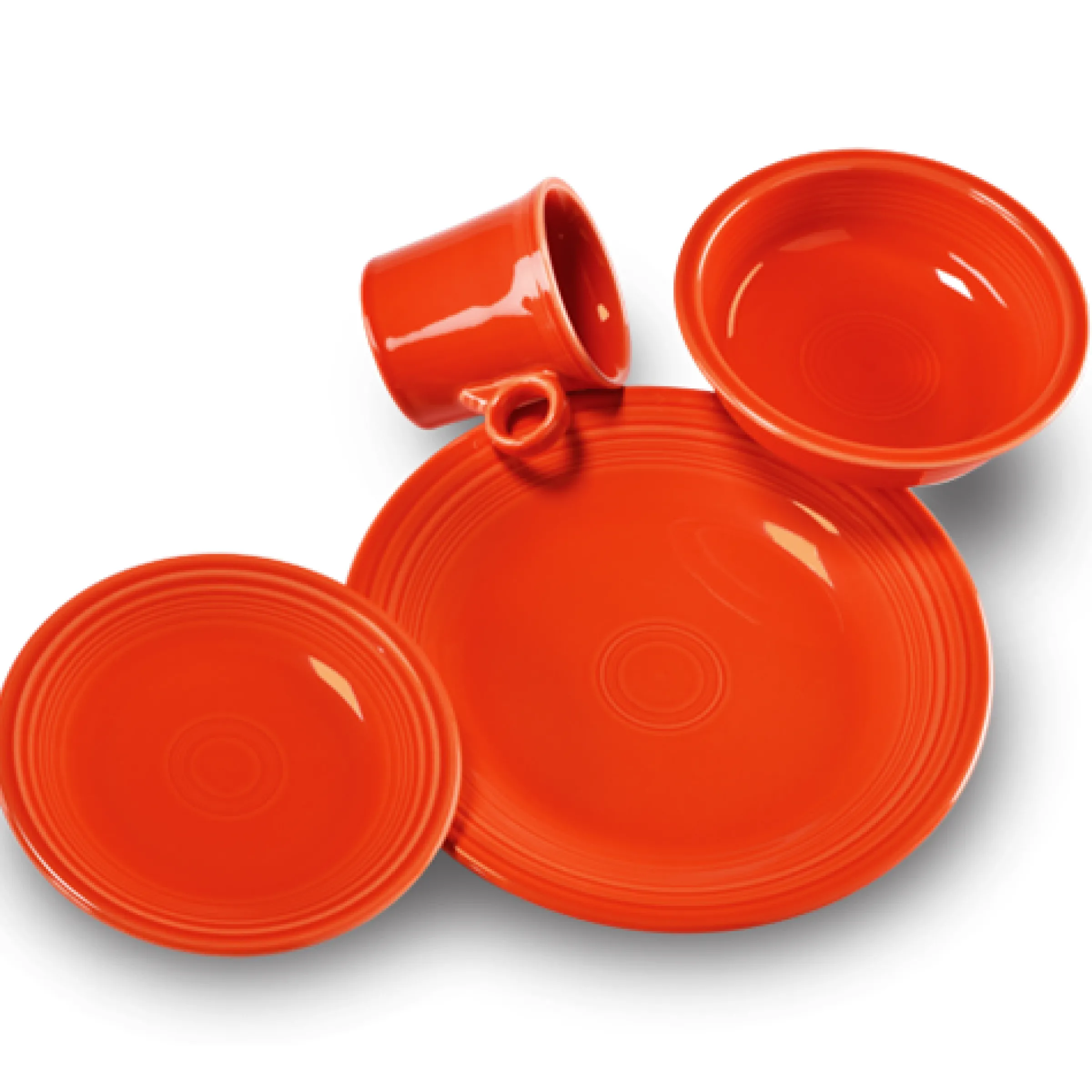 Classic Rim 4-Piece Place Setting, Service for 1|Fiesta Factory Direct Outlet
