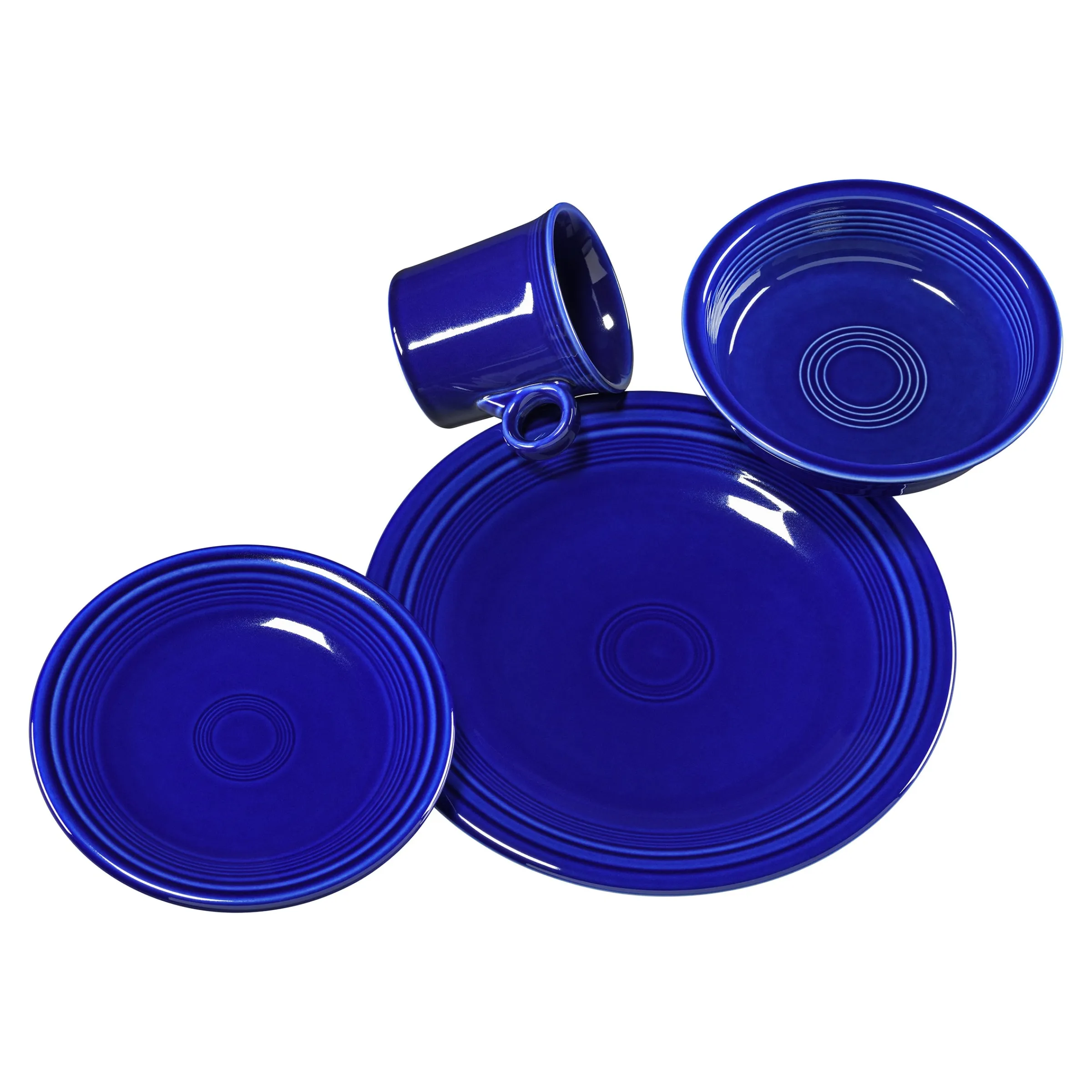 Classic Rim 4-Piece Place Setting, Service for 1|Fiesta Factory Direct Outlet