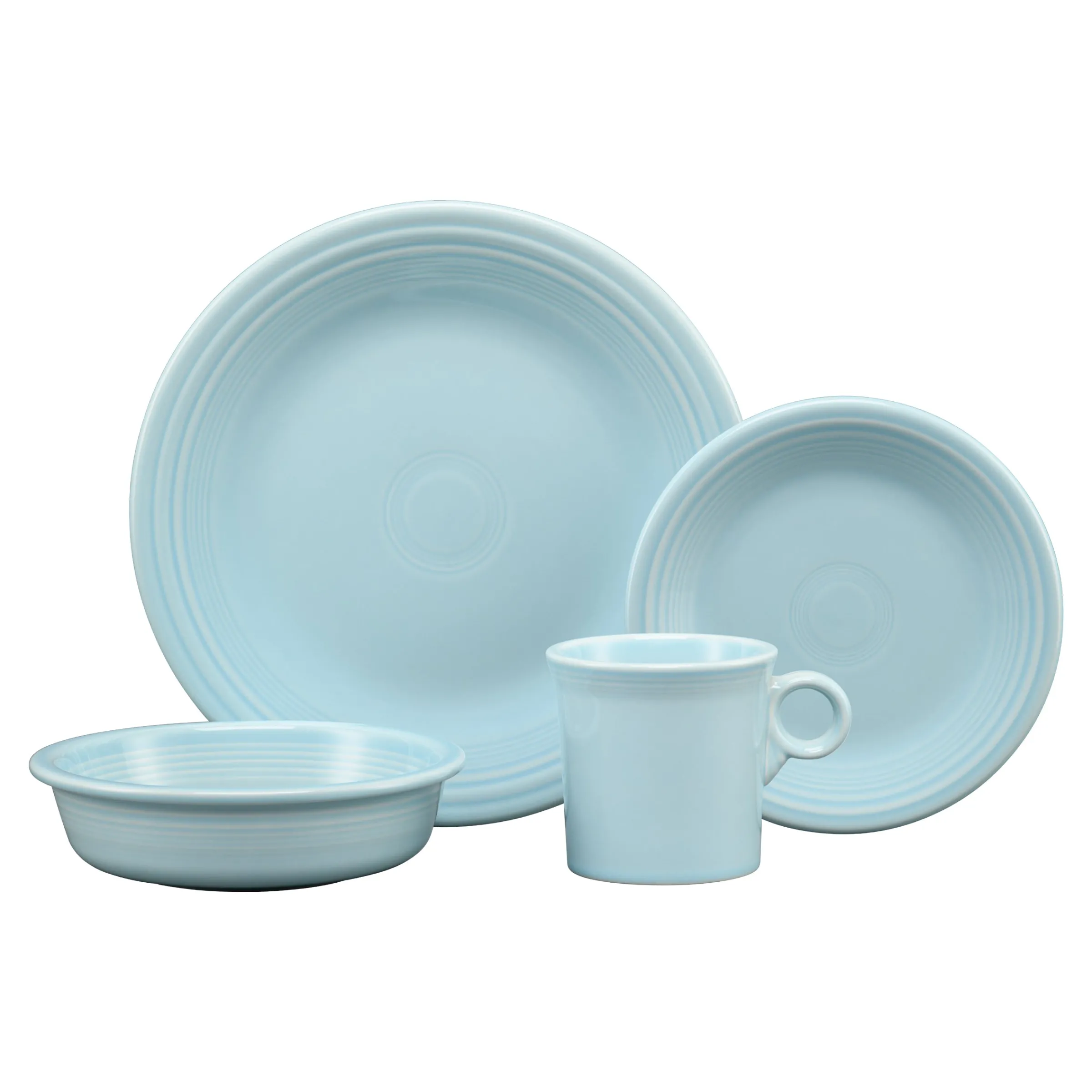 Classic Rim 4-Piece Place Setting, Service for 1|Fiesta Factory Direct Outlet