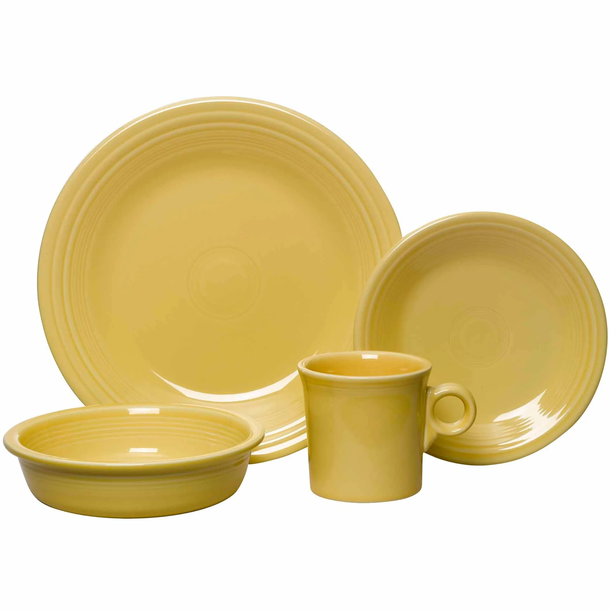 Classic Rim 4-Piece Place Setting, Service for 1|Fiesta Factory Direct Outlet