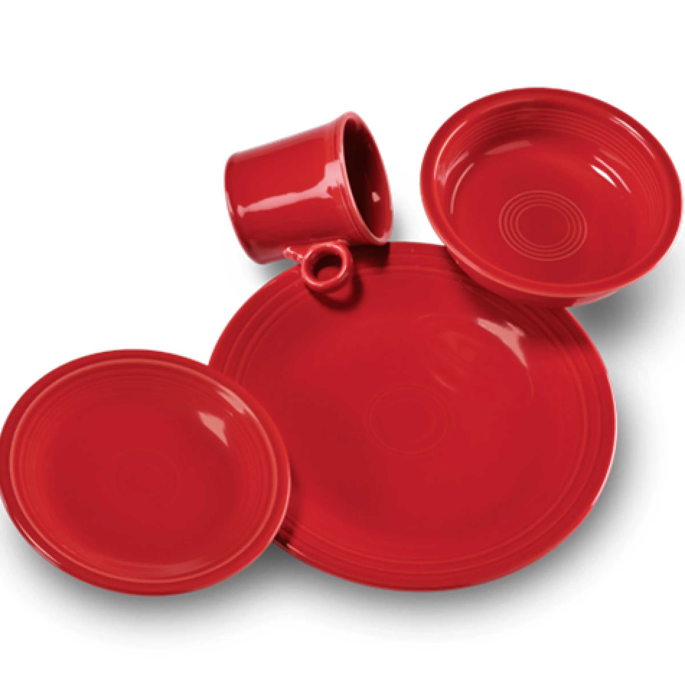Classic Rim 4-Piece Place Setting, Service for 1|Fiesta Factory Direct Outlet