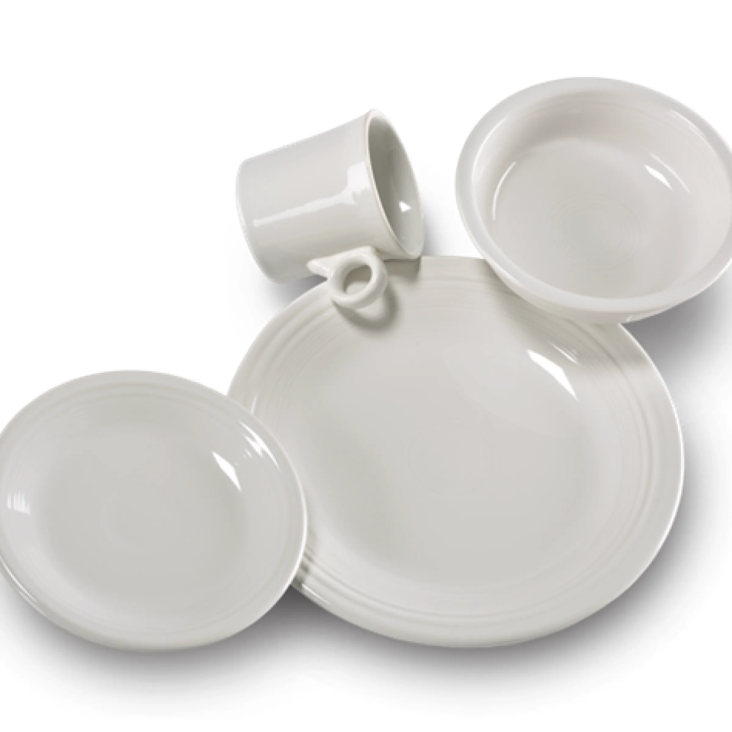 Classic Rim 4-Piece Place Setting, Service for 1|Fiesta Factory Direct Outlet