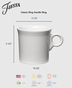 Classic Ring Handle 10 1/4 OZ Mug|Fiesta Factory Direct Outlet
