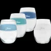 Coastal Blues 15 oz. Frame Stemless Wine Mixed Color – Set of 4|Fiesta Factory Direct Clearance
