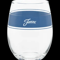 Coastal Blues 15 oz. Frame Stemless Wine Mixed Color – Set of 4|Fiesta Factory Direct Clearance