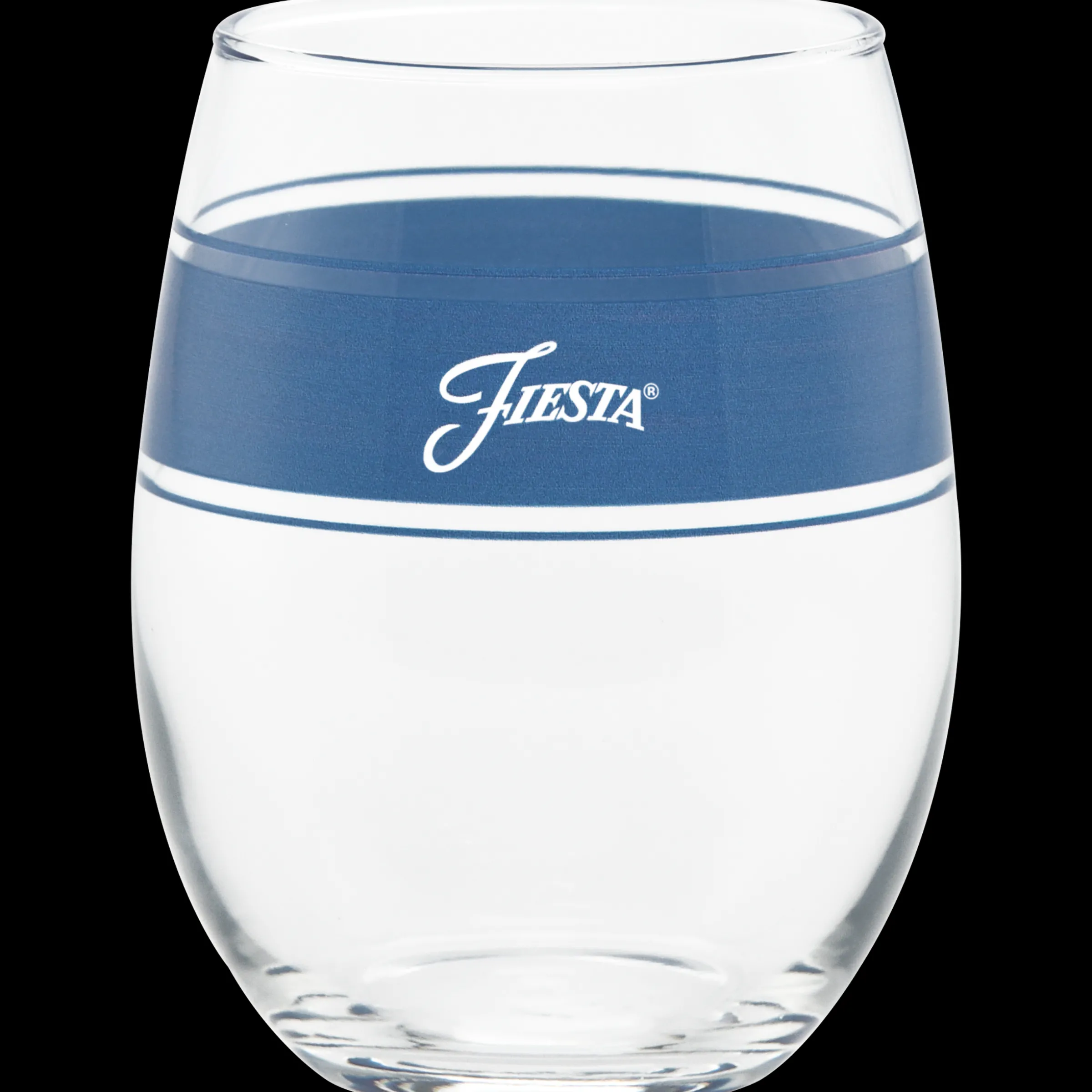 Coastal Blues 15 oz. Frame Stemless Wine Mixed Color – Set of 4|Fiesta Factory Direct Clearance