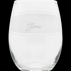Coastal Blues 15 oz. Frame Stemless Wine Mixed Color – Set of 4|Fiesta Factory Direct Clearance