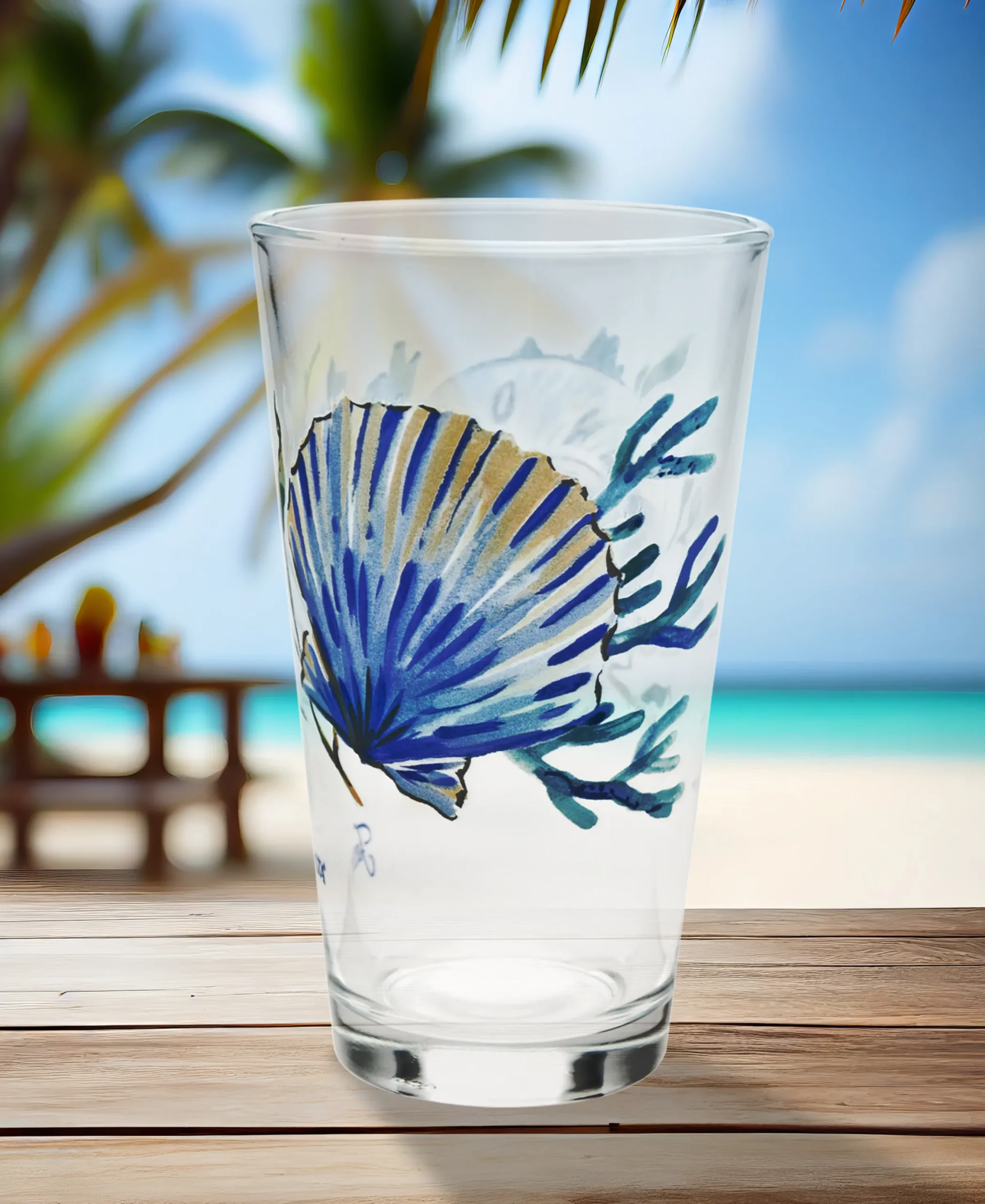 Coastal Shores 16 oz. Cooler Glass - Set of 4|Fiesta Factory Direct Sale