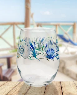 Coastal Shores 15 oz. Stemless Wine Glass – Set of 4|Fiesta Factory Direct Online