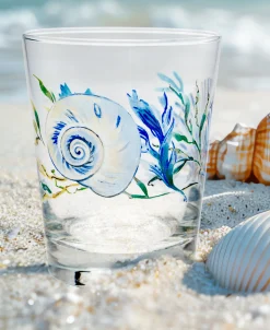Coastal Shores 15 oz. Tapered Double Old Fashion Glass – Set of 4|Fiesta Factory Direct New