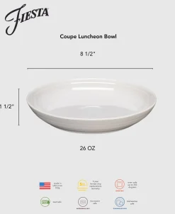 Coupe 8 1/2 Inch Luncheon Bowl 26 OZ|Fiesta Factory Direct Discount