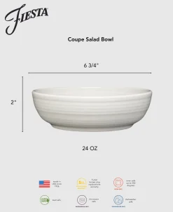 Coupe 6 3/4 Inch Salad Bowl 24 OZ|Fiesta Factory Direct Online