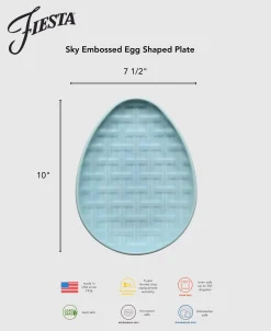 Embossed Egg Shaped Plate 10 Inch|Fiesta Factory Direct Hot