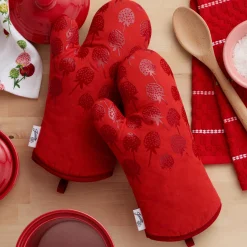 Falling Strawberries 4-Pack Oven Mitt Set|Fiesta Factory Direct Best