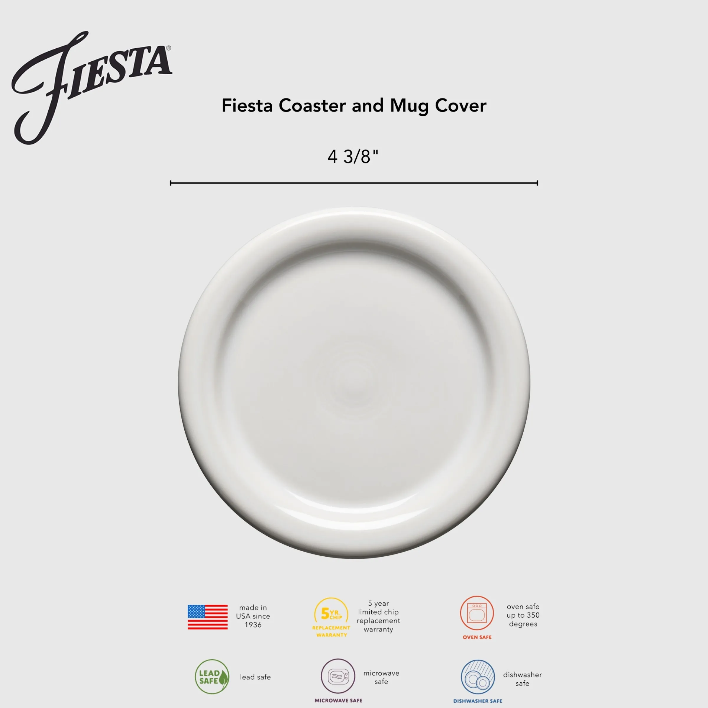 Fiesta 4 3/8 Inch Coaster and Mug Cover|Fiesta Factory Direct Sale