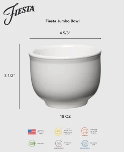 Fiesta 4 5/8 Inch Jumbo Bowl 18 OZ|Fiesta Factory Direct New