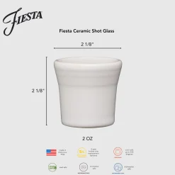 Fiesta 1 1/2 OZ Ceramic Shot Glass|Fiesta Factory Direct Hot