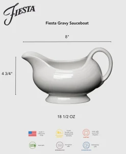 Fiesta 18 1/2 OZ Gravy Sauceboat|Fiesta Factory Direct New