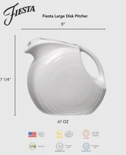 Fiesta 67 OZ Large Disk Pitcher|Fiesta Factory Direct Best