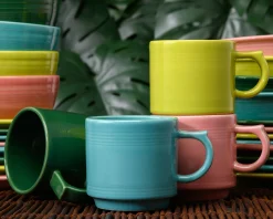 Fiesta 16 OZ Set of 4 Coastal Mixed Stackable Mug Set|Fiesta Factory Direct Online