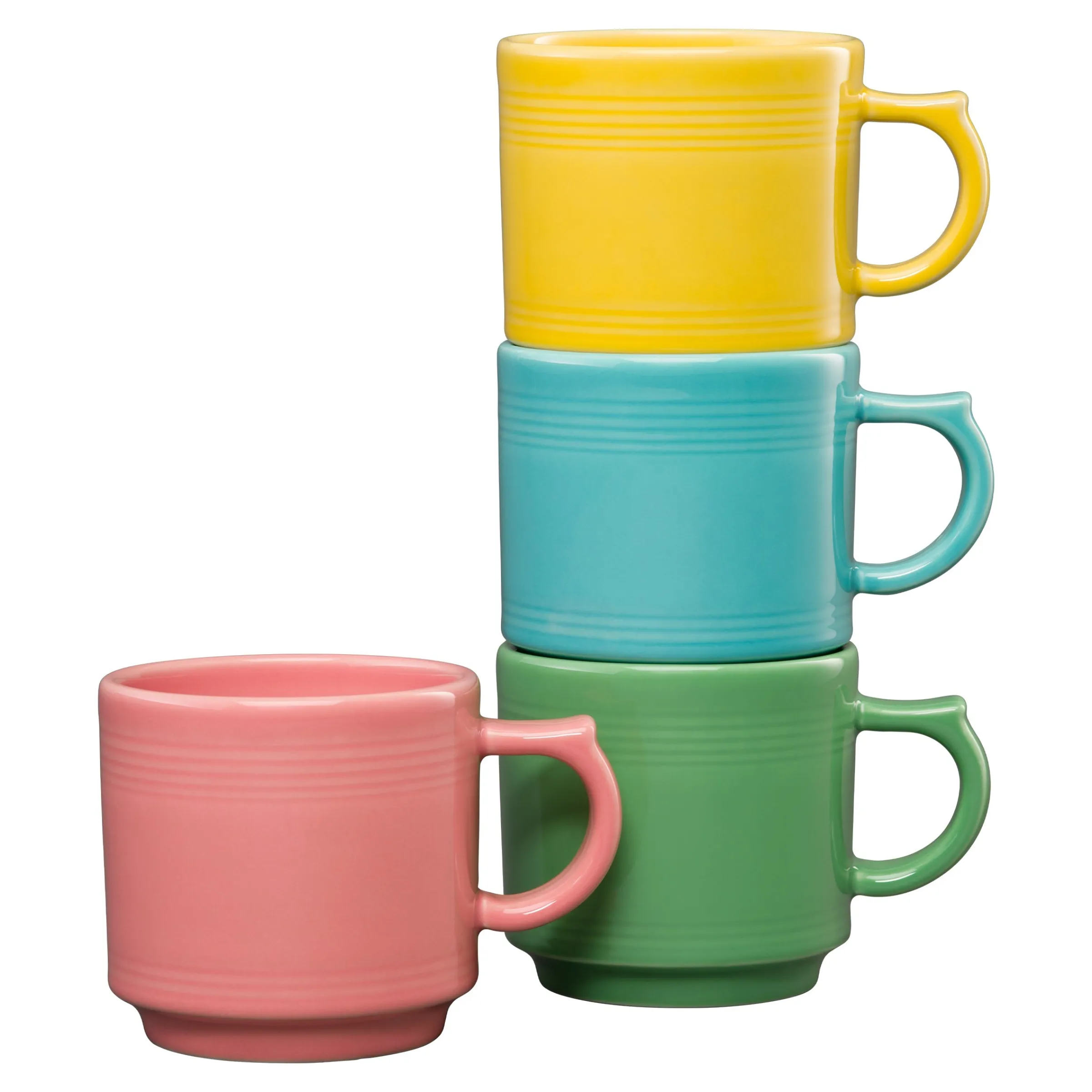 Fiesta 16 OZ Set of 4 Pastel Mixed Stackable Mug Set|Fiesta Factory Direct Sale
