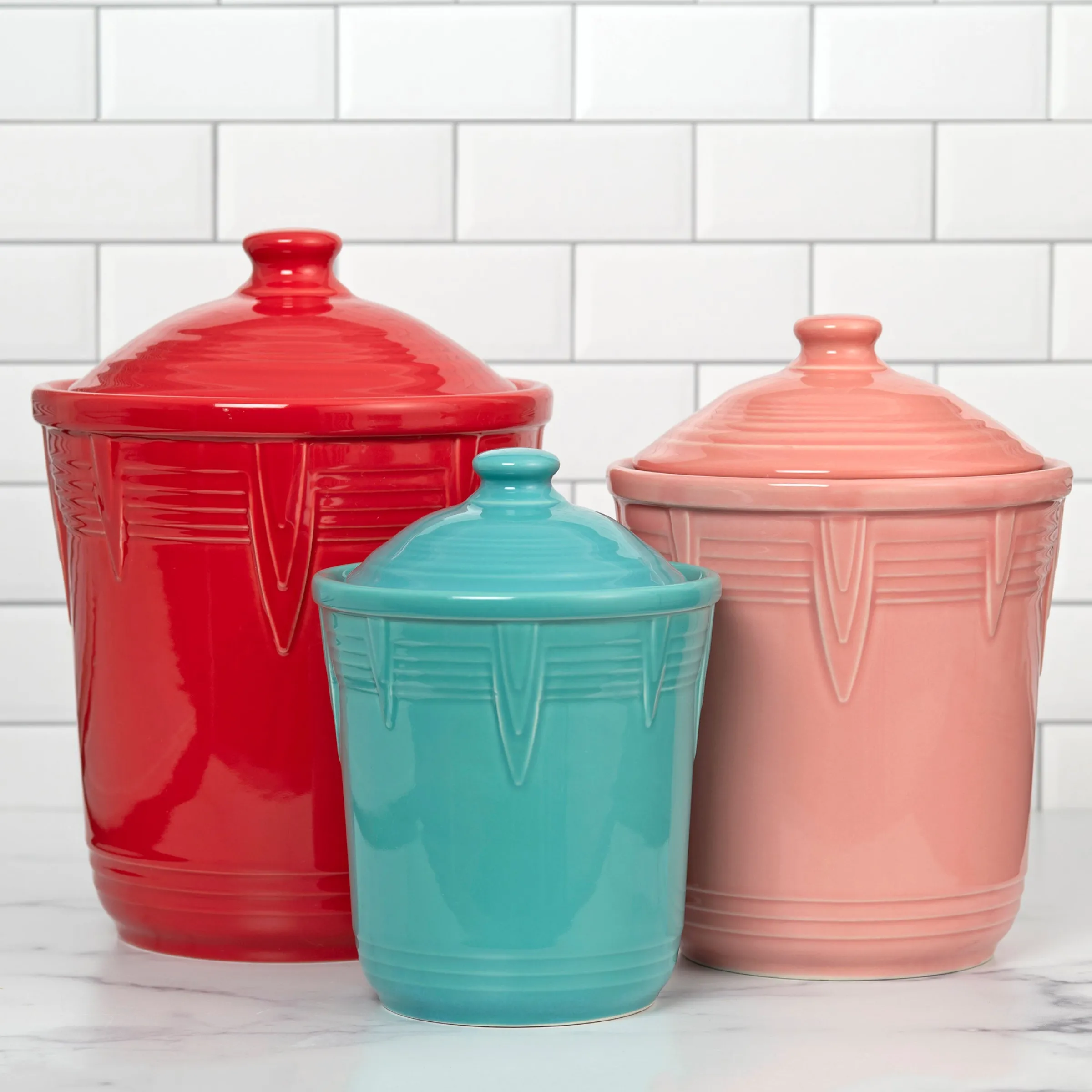 Fiesta 2 Quart Medium Chevron Canister|Fiesta Factory Direct