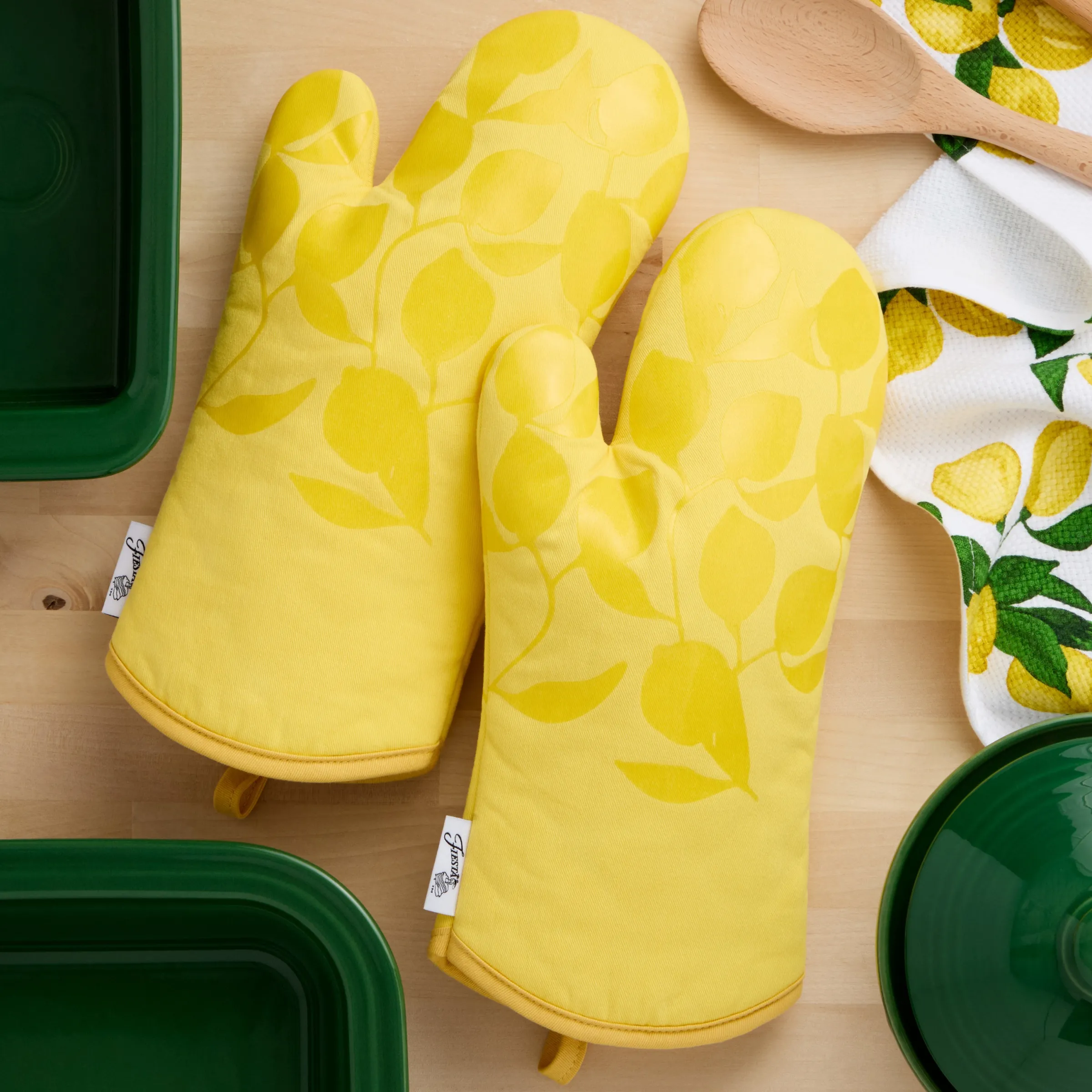 Fiesta Lemon Vine 4-Pack Oven Mitt Set|Fiesta Factory Direct Clearance