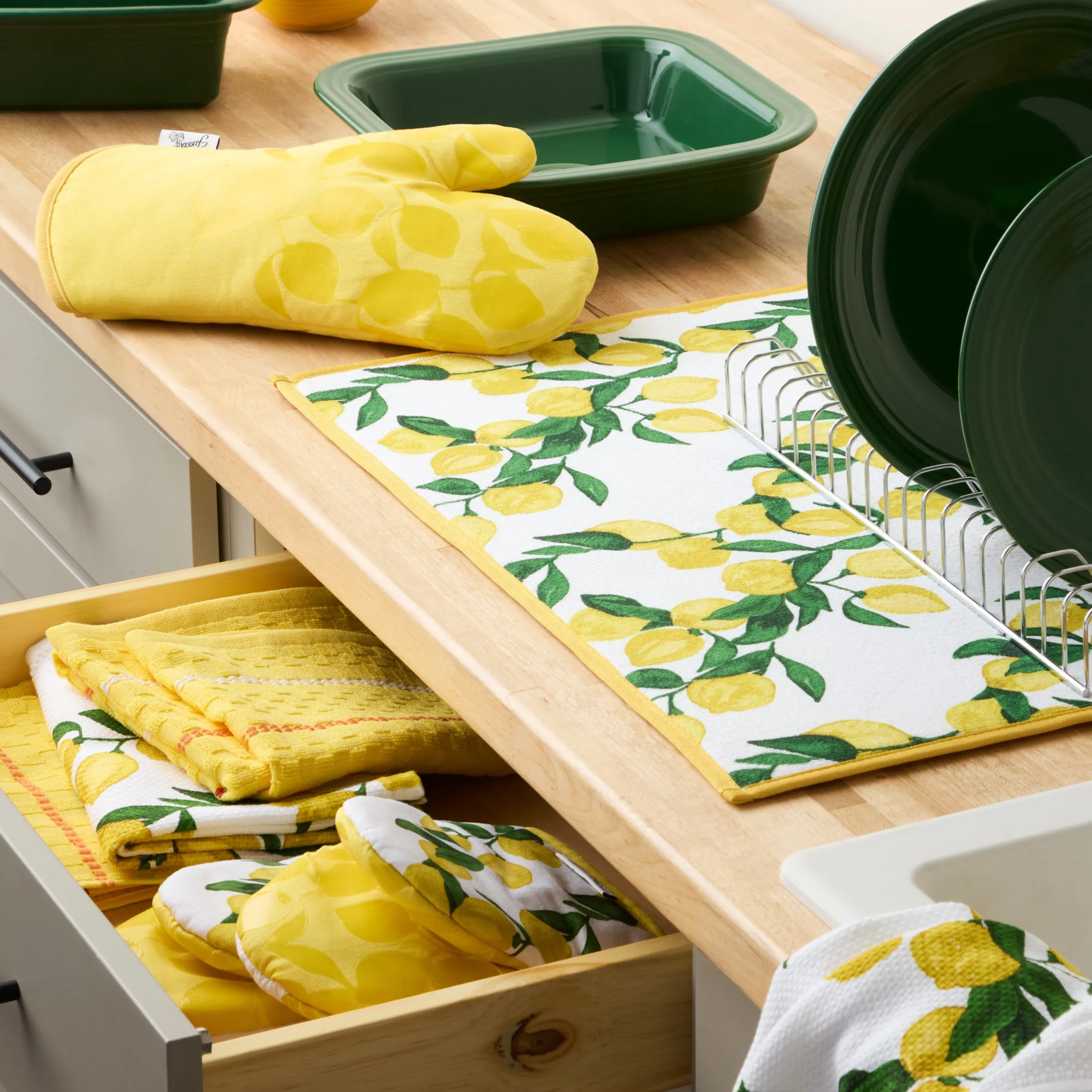Fiesta Lemon Vine 4-Pack Oven Mitt Set|Fiesta Factory Direct Clearance