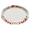 Holly Berry Christmas Garland 13 5/8 Inch Large Oval Serving Platter|Fiesta Factory Direct New